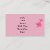 Visite Rétro carte d'affaires ou de profil (Dos)