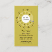 Visite Rétro carte d'affaires/profil de jaune de (Devant)