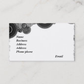 Visite Rétro carte de profil de conception (Dos)