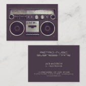 Visite Rétro carte d'industrie musicale de sableuse de (Devant / Derrière)