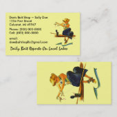 Visite Rétro magasin d'appât de poissons du carte de (Devant / Derrière)