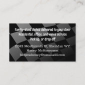 Visite rétro poêle à danser brun carte de visite, H... (Dos)