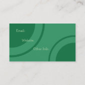 Visite Rétro vert roux gnangnan 2 de carte de coiffure (Dos)