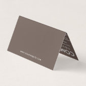 Visite rétros lignes carte pliée de café de timbre de (Dos)