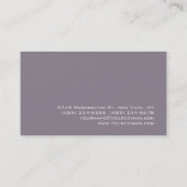 Visite Rocket moderne Metallic Grey Charmant Carte de vis (Dos)