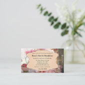 Visite Romantique Vintage Chambres d'hôtes Carte de visit (Debout devant)