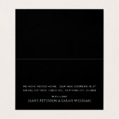 Visite Rooftop noir, Carte de changement d'adresse (Intérieur déplié)