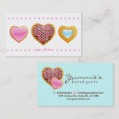 Visite Rose de chocolat de coeur de biscuits de carte de (Devant / Derrière)