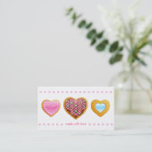 Visite Rose de chocolat de coeur de biscuits de carte de (Debout devant)