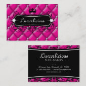 Visite Rose de luxe de couronne de mode de salon de carte (Devant / Derrière)