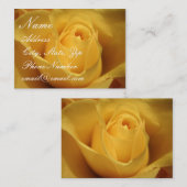Visite Rose jaune, carte de profil (Devant / Derrière)