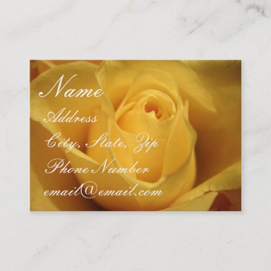 Visite Rose jaune, carte de profil (Devant)