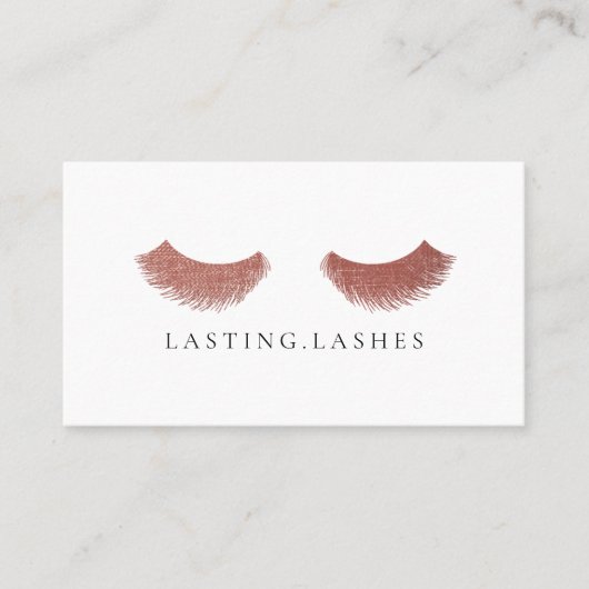 Visite Rose Luxury Eyelash Extension Beauté Carte de visi (Devant)