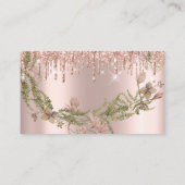 Visite Rose Mariage de la carte de réception (Dos)