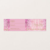 Visite Roses roses roses Damask Grunge - Carte de visite, (Extérieur déplié)