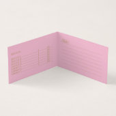 Visite Roses roses roses Damask Grunge - Carte de visite, (Intérieur)