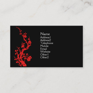 Visite Rouge de carte de profil de conception de Chinois