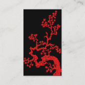 Visite Rouge de carte de profil de conception de Chinois (Dos)