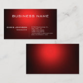 Visite Rouge foncé élégant Charming Manager Carte de visi (Devant / Derrière)