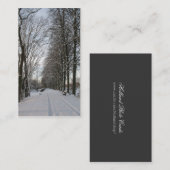 Visite Route de campagne avec les arbres et le carte (Devant / Derrière)