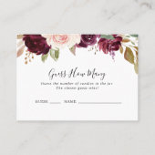 Visite Rustic Floral Botanical Devine Combien De Carte De (Devant)