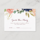 Visite Rustic Gold Calligraphy Devine Combien De Carte De (Devant)