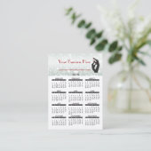 Visite Salon 2015 de clou de calendrier de carte de (Debout devant)