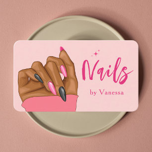 Visite Salon Artiste de Clou Rose Blush Code Qr Carte de 