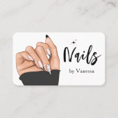 Visite Salon d'artiste de ongles moderne Qr Code Carte de (Devant)