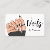 Visite Salon d'artiste de ongles moderne Qr Code Carte de (Devant)