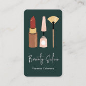 Visite Salon de beauté moderne minimal Qr Code Carte de v (Devant)