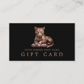 Visite Salon de coiffure Carte Cadeau Qr Code Rose Gold P (Devant)