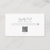 VISITE SCRIPT MINIMAL ÉLÉGANT VOTRE CARTE DE FIDÈLE DE CO (Devant)