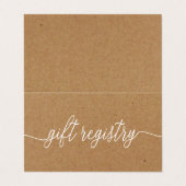 Visite Script Rustique Simple Avec Carte De Registre Cade (Extérieur déplié)