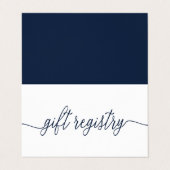 Visite Script Simple Avec Carte De Registre Cadeau Photo (Extérieur déplié)