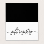 Visite Script Simple Avec Carte De Registre Cadeau Photo (Extérieur déplié)