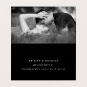 Visite Script Simple Avec Carte De Registre Cadeau Photo (Intérieur déplié)