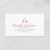 Visite Script tendance Viva Magenta QR CODE Carte de visi (Devant)