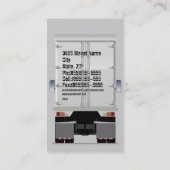 Visite Semi carte de profil d'affaires de camion (Dos)