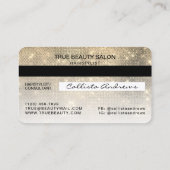 Visite Séquence or glamour Parties scintillant carte de c (Dos)
