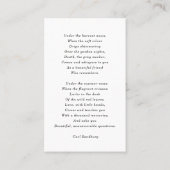 Visite Service commémoratif Célébration du Carte photo de (Dos)