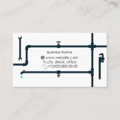 Visite Service de canalisation de plomberie et carte de v (Devant)