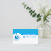 Visite Service de filtrage d'eau Carte bleue et blanche (Debout devant)