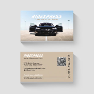 Visite Service de location de voiture noire Carte de visi