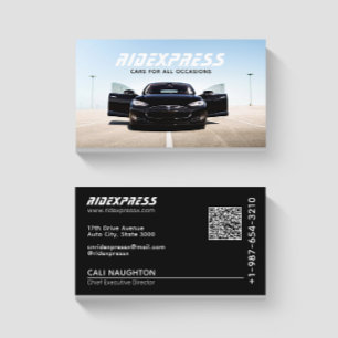 Visite Service de location de voitures noires Carte de vi