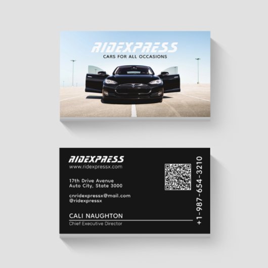 Visite Service de location de voitures noires Carte de vi