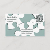 Visite Service de nettoyage des maisons de puzzle Carte d (Dos)