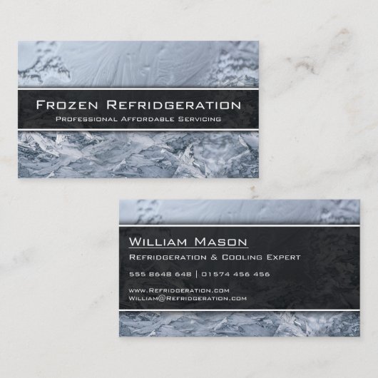 Visite Service de refroidissement professionnel - Carte d (Devant / Derrière)