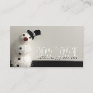 Visite Service de soufflage de neige Snowman Photo Carte 