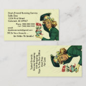 Visite Services courants de rétro course du carte de (Devant / Derrière)